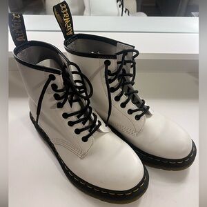 White & Black Dr. Martens LIKE NEW